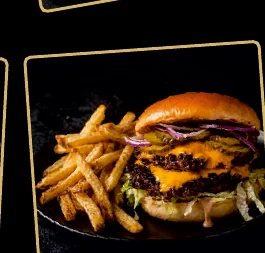 Smash Burger mit Pommes